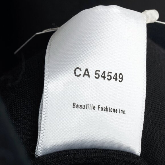 Beaufille Phoenix Black Modal-Neoprene Oversized Wrap Jacket - Picture 11 of 11